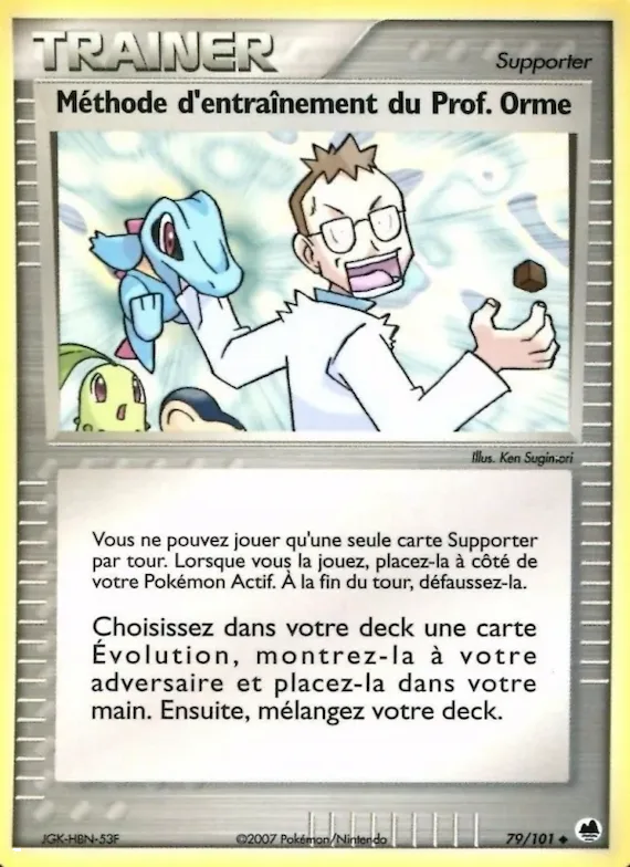 Méthode d'entraînement du Prof. Orme 79 – EX Île des Dragons