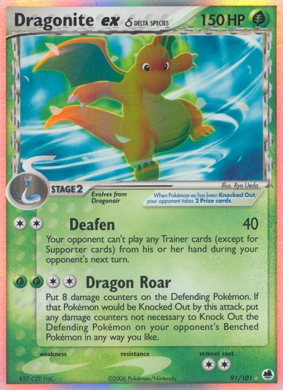 Dragonite ex δ #91 – Dragon Frontiers