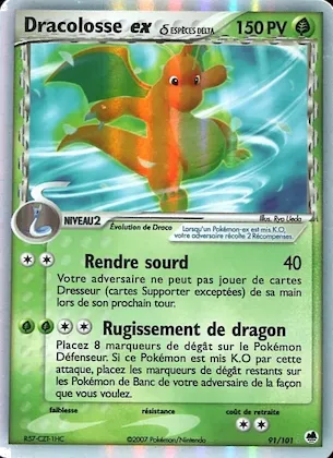 Dracolosse ex δ 91 – EX Île des Dragons