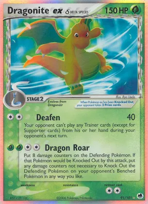 Dragonite ex δ #91 – Dragon Frontiers