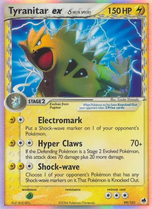 Tyranitar ex δ #99 – Dragon Frontiers