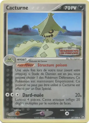 Cacturne n° 27 – EX Gardiens du Pouvoir