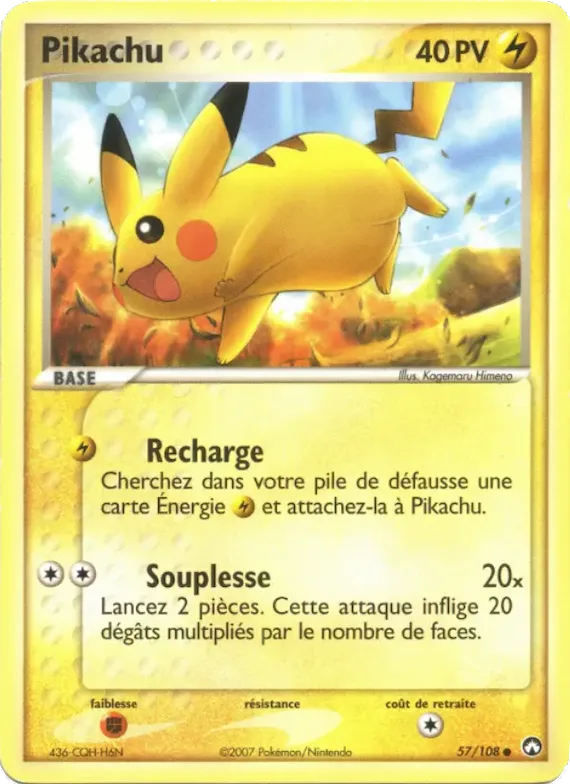 Pikachu 57 – EX Gardiens du Pouvoir