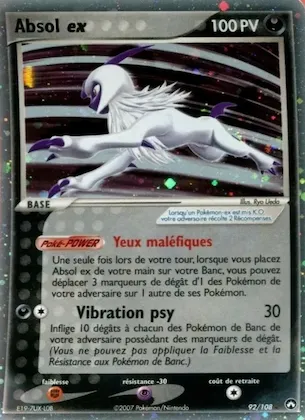 Absol ex 92 – EX Gardiens du Pouvoir