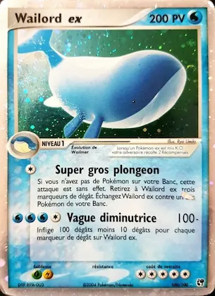 Wailord ex n° 100 – EX Tempête de sable