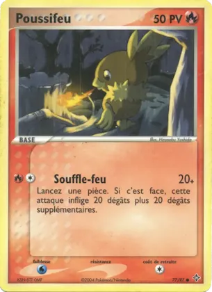 Poussifeu n° 77 – EX Dragon
