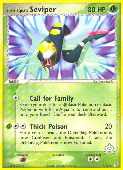 Team Aqua's Seviper #17 – Team Magma vs Team Aqua