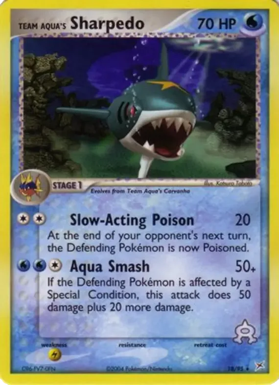 Sharpedo de Team Aqua 18 – EX Team Magma vs Team Aqua