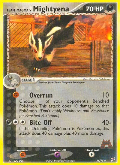 Team Magma's Mightyena #21 – Team Magma vs Team Aqua