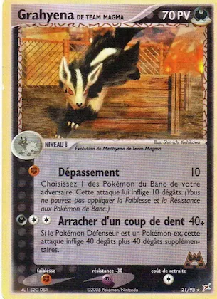 Grahyena de Team Magma n° 21 – EX Team Magma vs Team Aqua