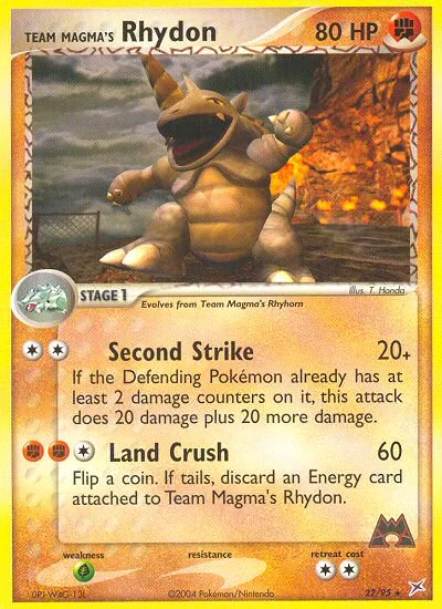 Team Magma's Rhydon #22 – Team Magma vs Team Aqua