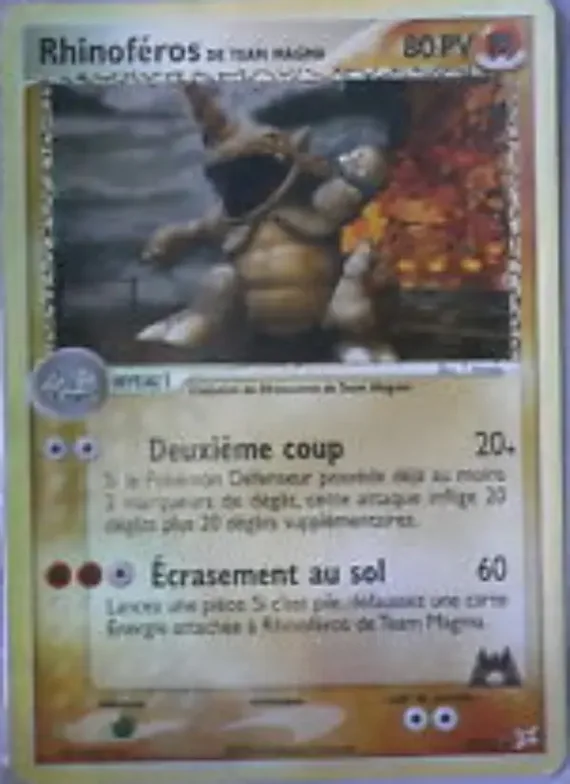 Rhinoféros de Team Magma 22 – EX Team Magma vs Team Aqua