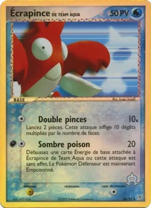 Écrapince de Team Aqua n° 26 – EX Team Magma vs Team Aqua