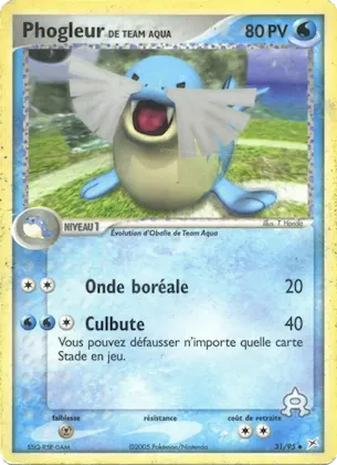Phogleur de Team Aqua n° 31 – EX Team Magma vs Team Aqua