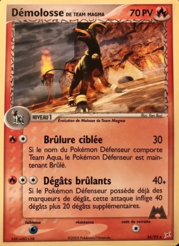Démolosse de Team Magma 34 – EX Team Magma vs Team Aqua