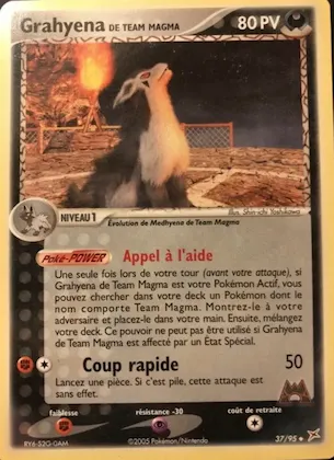Grahyena de Team Magma n° 37 – EX Team Magma vs Team Aqua