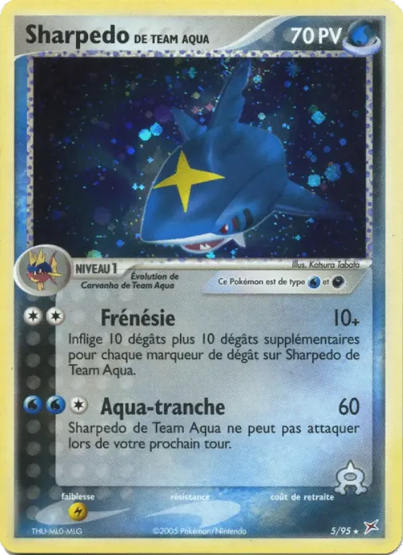 Sharpedo de Team Aqua 5 – EX Team Magma vs Team Aqua