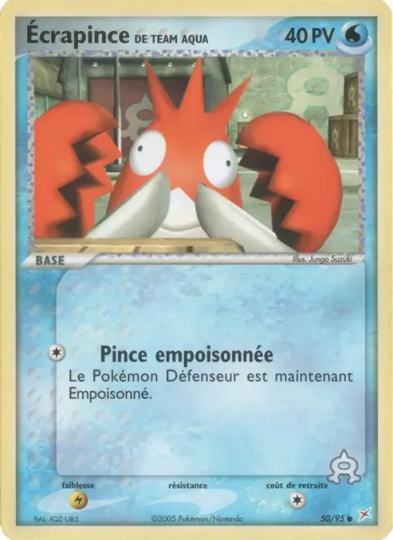 Écrapince de Team Aqua 50 – EX Team Magma vs Team Aqua