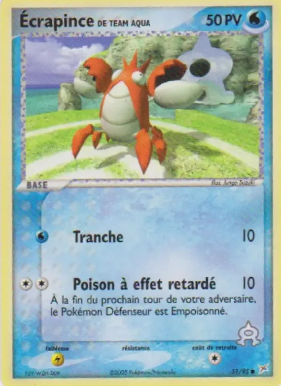 Écrapince de Team Aqua 51 – EX Team Magma vs Team Aqua