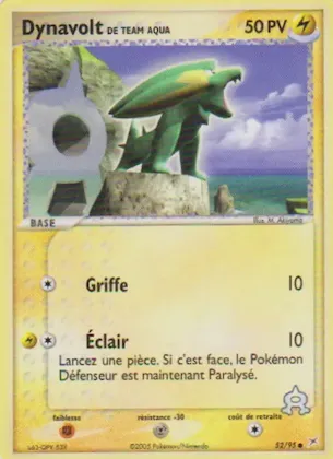 Dynavolt de Team Aqua n° 52 – EX Team Magma vs Team Aqua