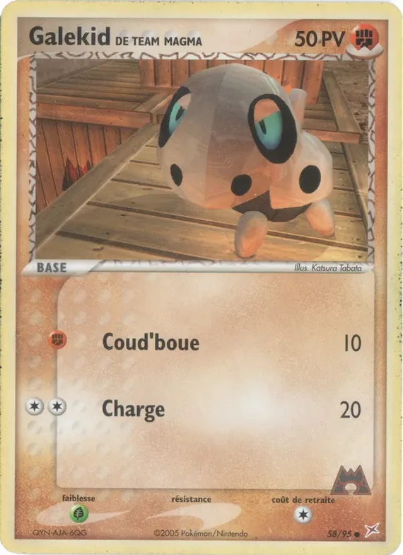 Galekid de Team Magma 58 – EX Team Magma vs Team Aqua