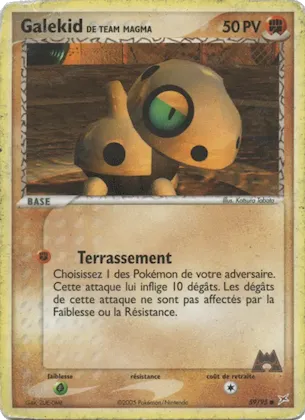 Galekid de Team Magma n° 59 – EX Team Magma vs Team Aqua