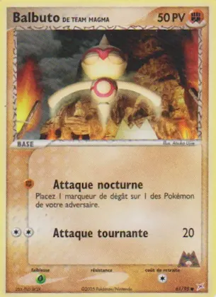 Balbuto de Team Magma n° 61 – EX Team Magma vs Team Aqua
