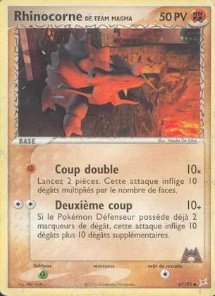 Rhinocorne de Team Magma n° 67 – EX Team Magma vs Team Aqua