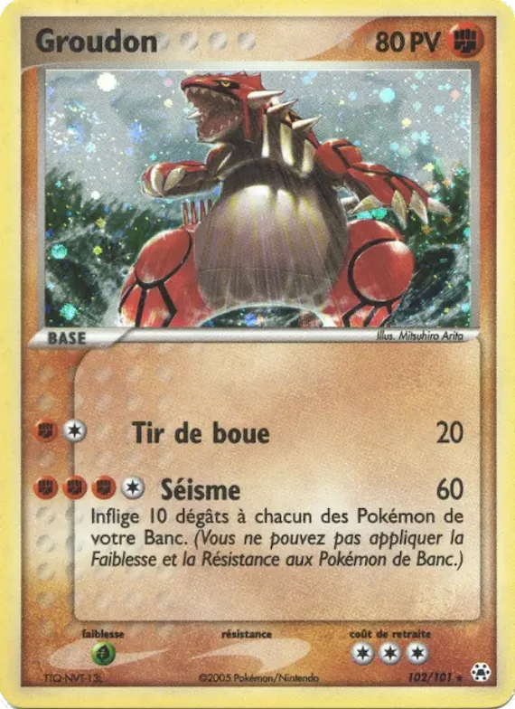Groudon 102 – EX Légendes Oubliées