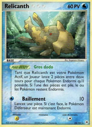 Relicanth n° 24 – EX Légendes Oubliées