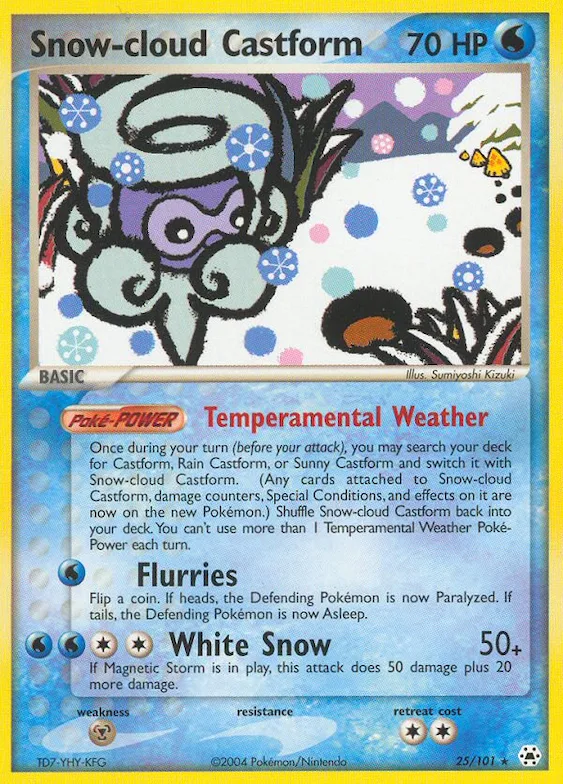 Snow-cloud Castform #25 – Hidden Legends