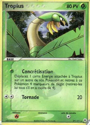 Tropius n° 27 – EX Légendes Oubliées