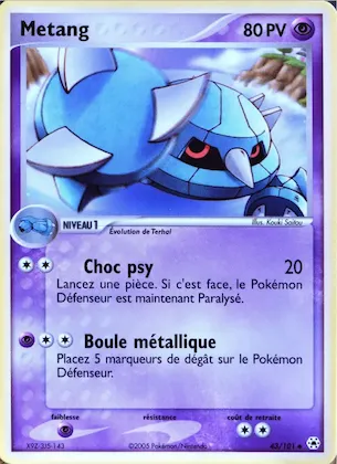 Metang n° 43 – EX Légendes Oubliées