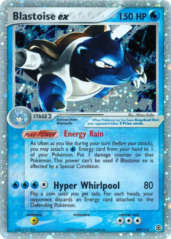 Blastoise ex #104 – FireRed & LeafGreen