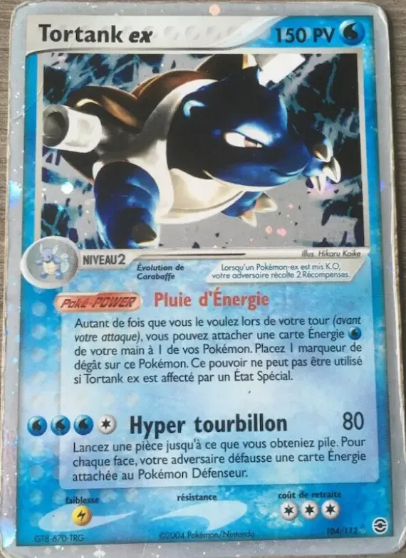 Tortank ex 104 – EX Rouge Feu & Vert Feuille