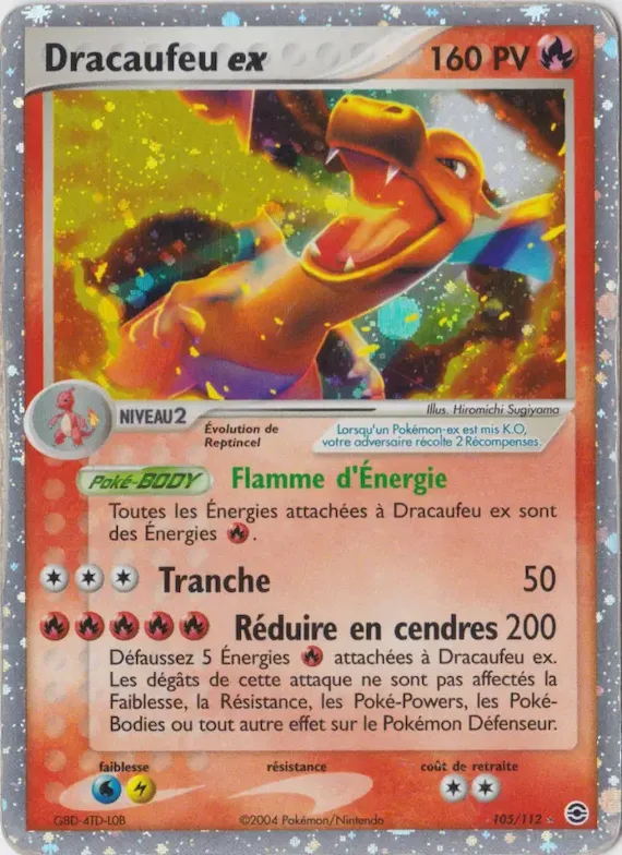 Dracaufeu ex 105 – EX Rouge Feu & Vert Feuille