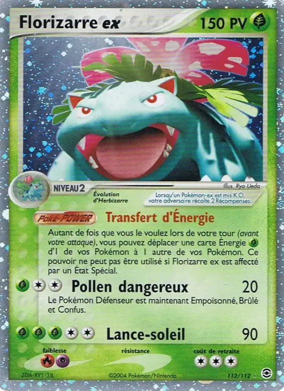 Florizarre ex 112 – EX Rouge Feu & Vert Feuille