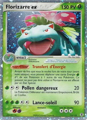 Florizarre ex n° 112 – EX Rouge Feu & Vert Feuille