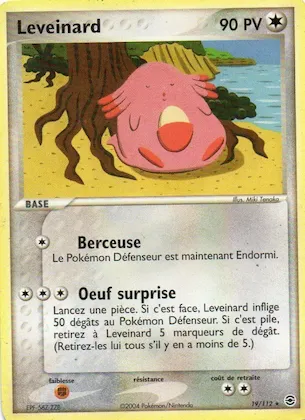 Leveinard n° 19 – EX Rouge Feu & Vert Feuille