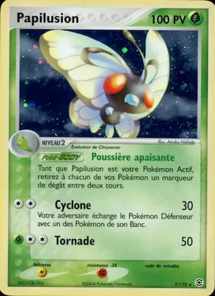 Papilusion n° 2 – EX Rouge Feu & Vert Feuille