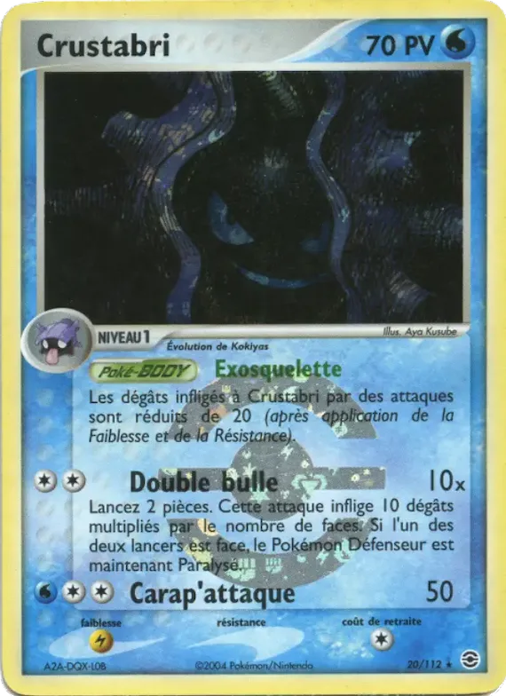 Crustabri 20 – EX Rouge Feu & Vert Feuille