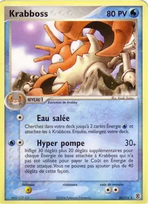 Krabboss n° 26 – EX Rouge Feu & Vert Feuille