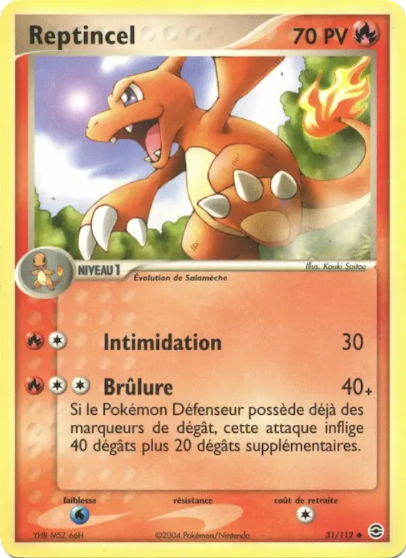 Reptincel 31 – EX Rouge Feu & Vert Feuille