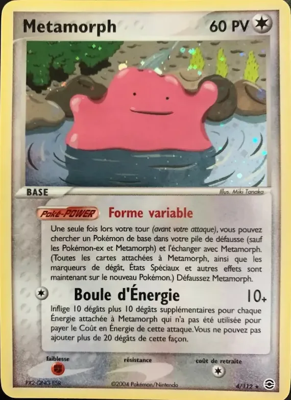 Metamorph 4 – EX Rouge Feu & Vert Feuille