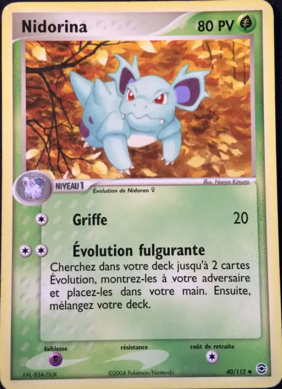 Nidorina 40 – EX Rouge Feu & Vert Feuille