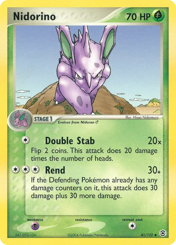 Nidorino 41 – EX Feuerrot & Blattgrün