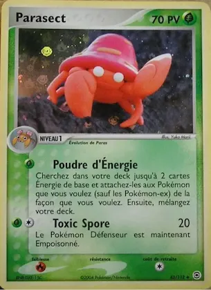 Parasect n° 43 – EX Rouge Feu & Vert Feuille