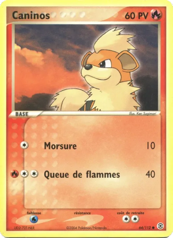 Caninos 64 – EX Rouge Feu & Vert Feuille