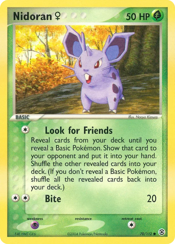 Nidoran W 70 – EX Feuerrot & Blattgrün