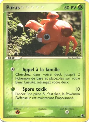 Paras n° 72 – EX Rouge Feu & Vert Feuille
